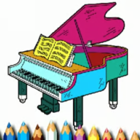 BTS Piano Coloring Book cover