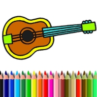 BTS Music Instrument Coloring Book cover